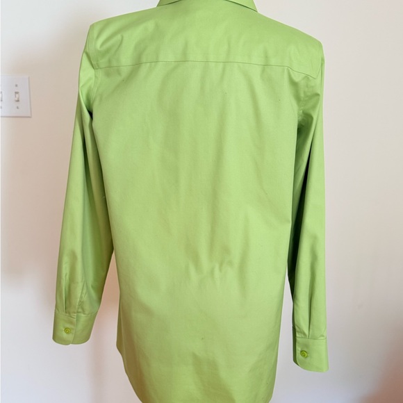 Chico's Lime Green Button-Down Shirt - Picture 4 of 6